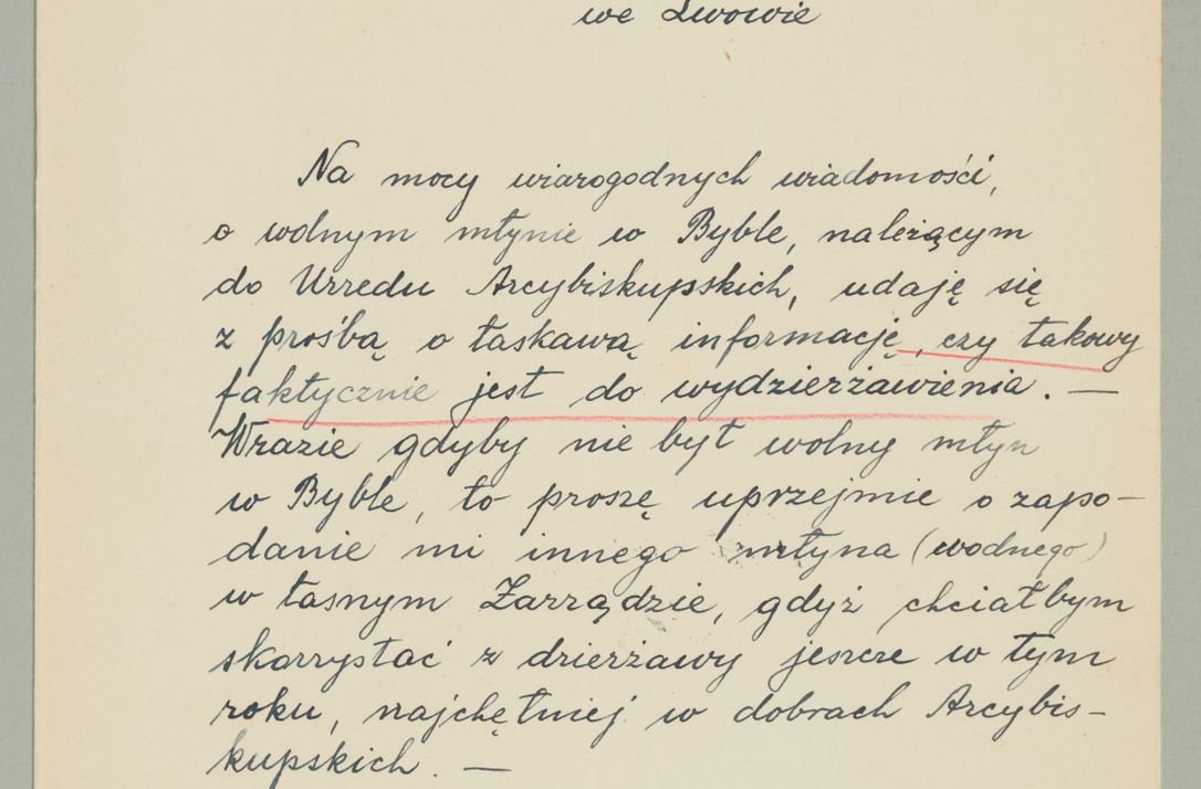 Zdjęcie nr 668 dla obiektu archiwalnego: Korespondencja do Głównego Zarządu Dóbr Arcybiskupich za lata 1921-1938