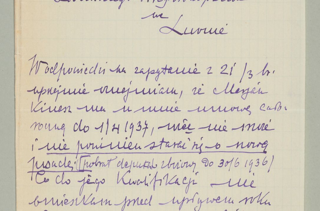 Zdjęcie nr 665 dla obiektu archiwalnego: Korespondencja do Głównego Zarządu Dóbr Arcybiskupich za lata 1921-1938