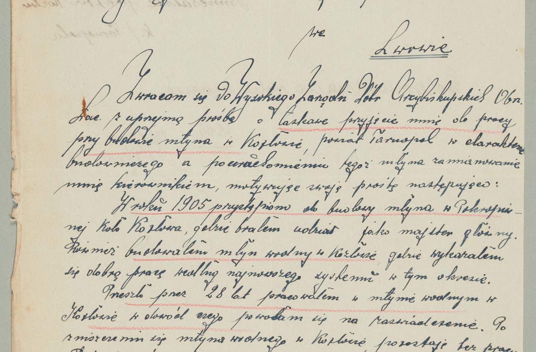 Zdjęcie nr 643 dla obiektu archiwalnego: Korespondencja do Głównego Zarządu Dóbr Arcybiskupich za lata 1921-1938