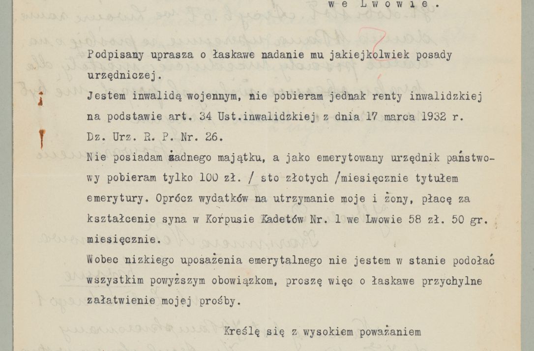 Zdjęcie nr 636 dla obiektu archiwalnego: Korespondencja do Głównego Zarządu Dóbr Arcybiskupich za lata 1921-1938