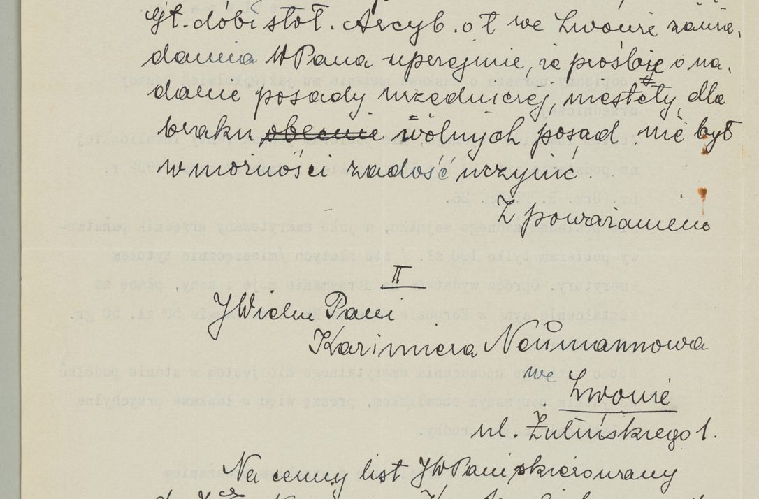 Zdjęcie nr 637 dla obiektu archiwalnego: Korespondencja do Głównego Zarządu Dóbr Arcybiskupich za lata 1921-1938