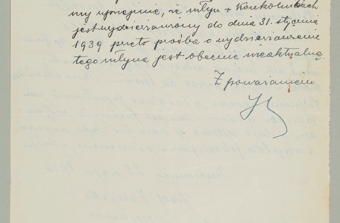 Zdjęcie nr 635 dla obiektu archiwalnego: Korespondencja do Głównego Zarządu Dóbr Arcybiskupich za lata 1921-1938
