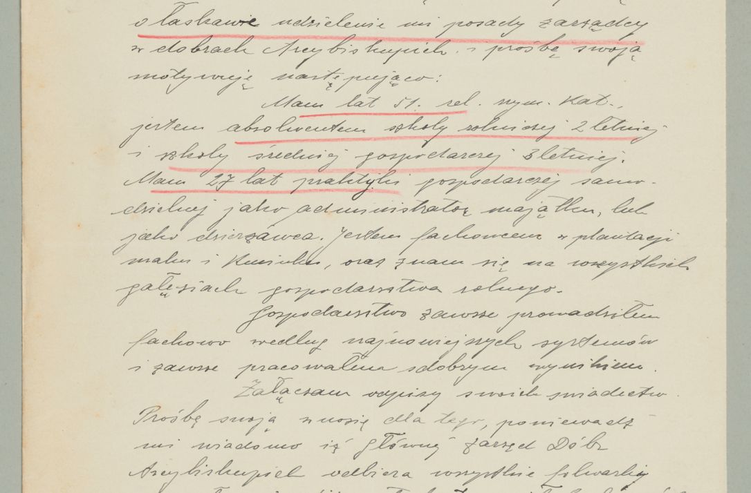 Zdjęcie nr 624 dla obiektu archiwalnego: Korespondencja do Głównego Zarządu Dóbr Arcybiskupich za lata 1921-1938
