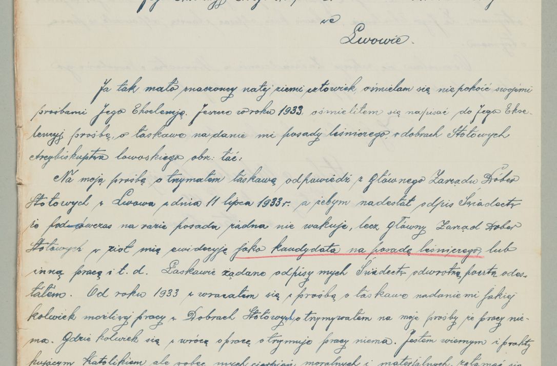 Zdjęcie nr 616 dla obiektu archiwalnego: Korespondencja do Głównego Zarządu Dóbr Arcybiskupich za lata 1921-1938