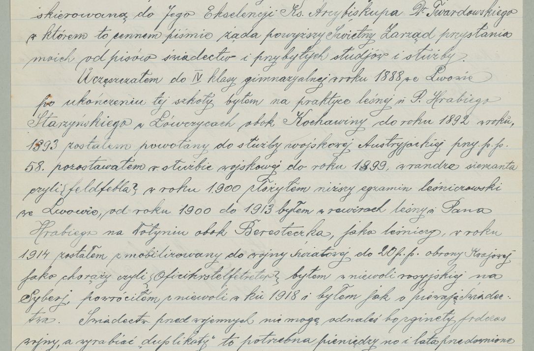 Zdjęcie nr 584 dla obiektu archiwalnego: Korespondencja do Głównego Zarządu Dóbr Arcybiskupich za lata 1921-1938