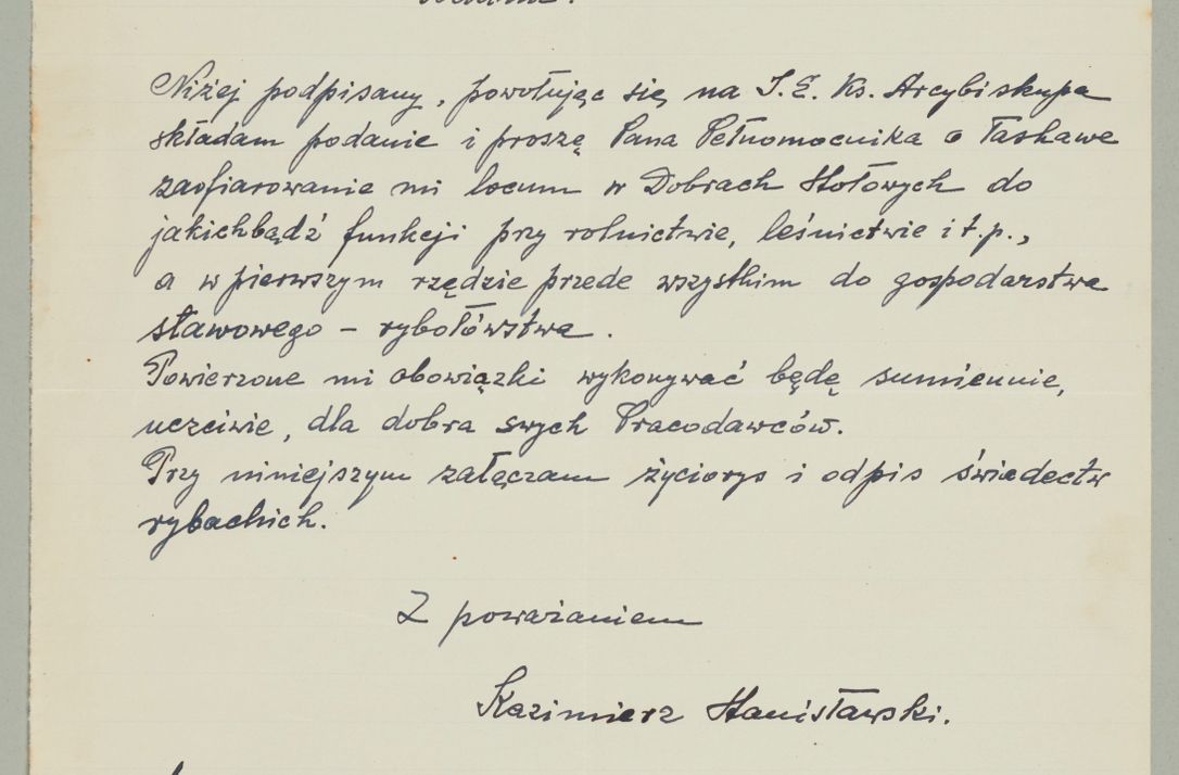 Zdjęcie nr 563 dla obiektu archiwalnego: Korespondencja do Głównego Zarządu Dóbr Arcybiskupich za lata 1921-1938