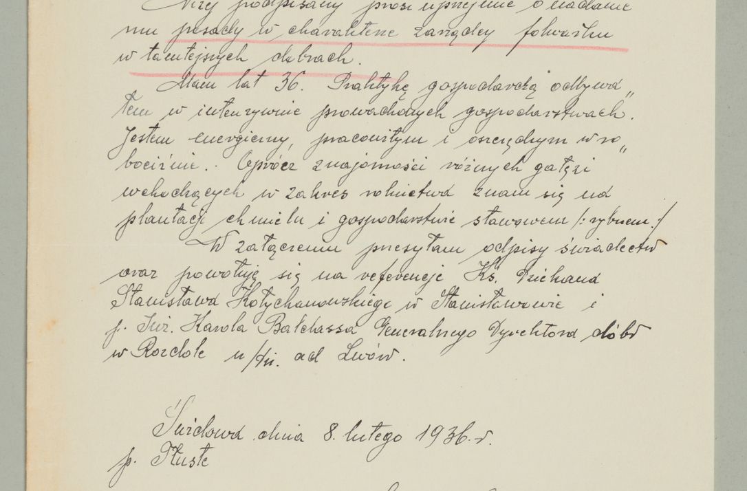Zdjęcie nr 535 dla obiektu archiwalnego: Korespondencja do Głównego Zarządu Dóbr Arcybiskupich za lata 1921-1938
