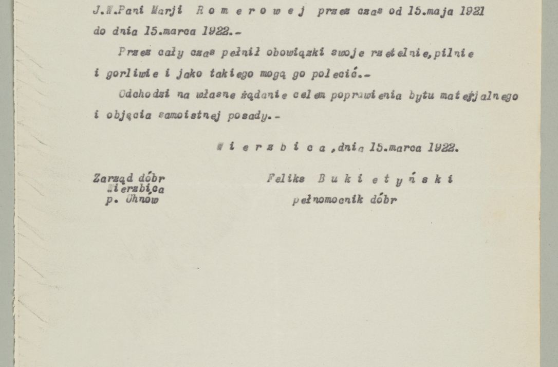 Zdjęcie nr 529 dla obiektu archiwalnego: Korespondencja do Głównego Zarządu Dóbr Arcybiskupich za lata 1921-1938