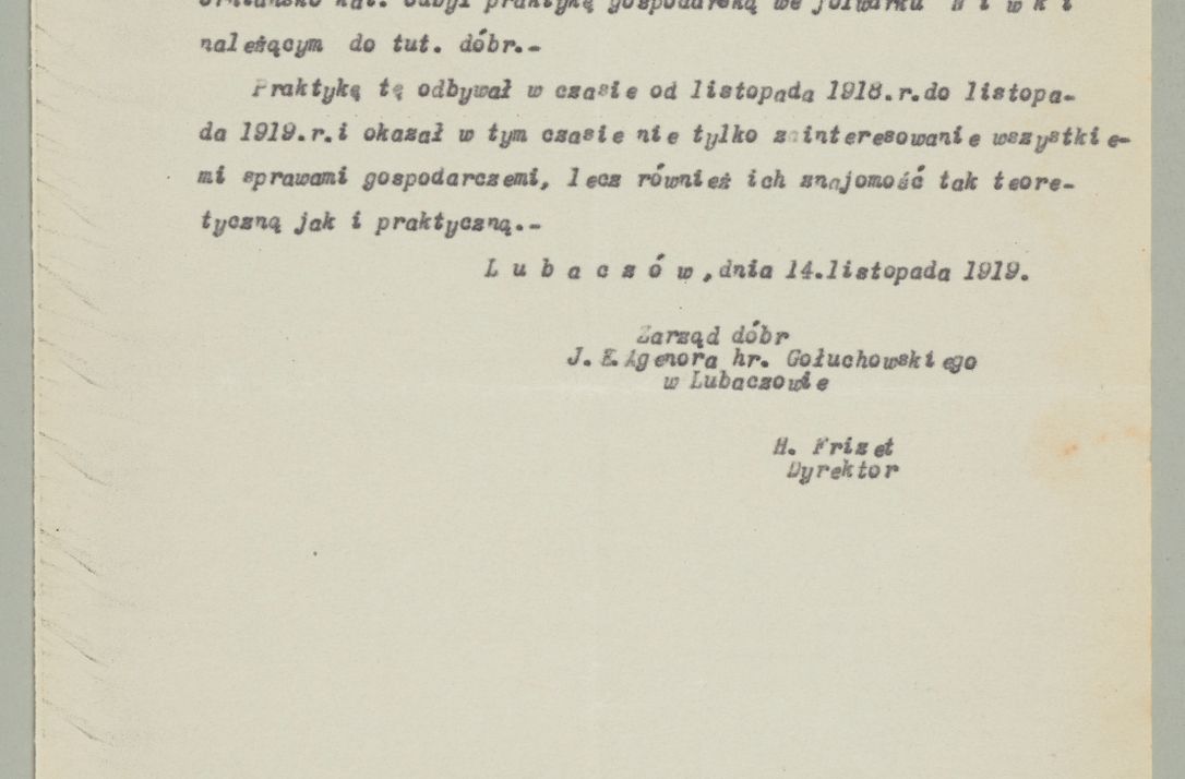 Zdjęcie nr 525 dla obiektu archiwalnego: Korespondencja do Głównego Zarządu Dóbr Arcybiskupich za lata 1921-1938