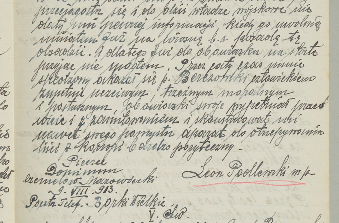 Zdjęcie nr 507 dla obiektu archiwalnego: Korespondencja do Głównego Zarządu Dóbr Arcybiskupich za lata 1921-1938