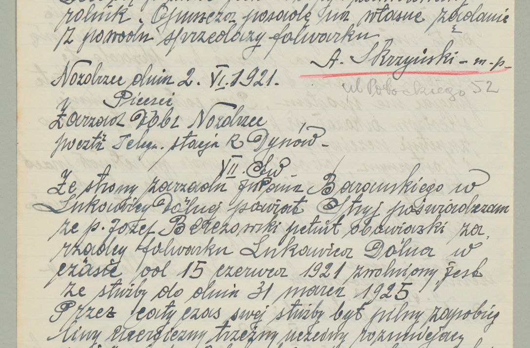 Zdjęcie nr 508 dla obiektu archiwalnego: Korespondencja do Głównego Zarządu Dóbr Arcybiskupich za lata 1921-1938