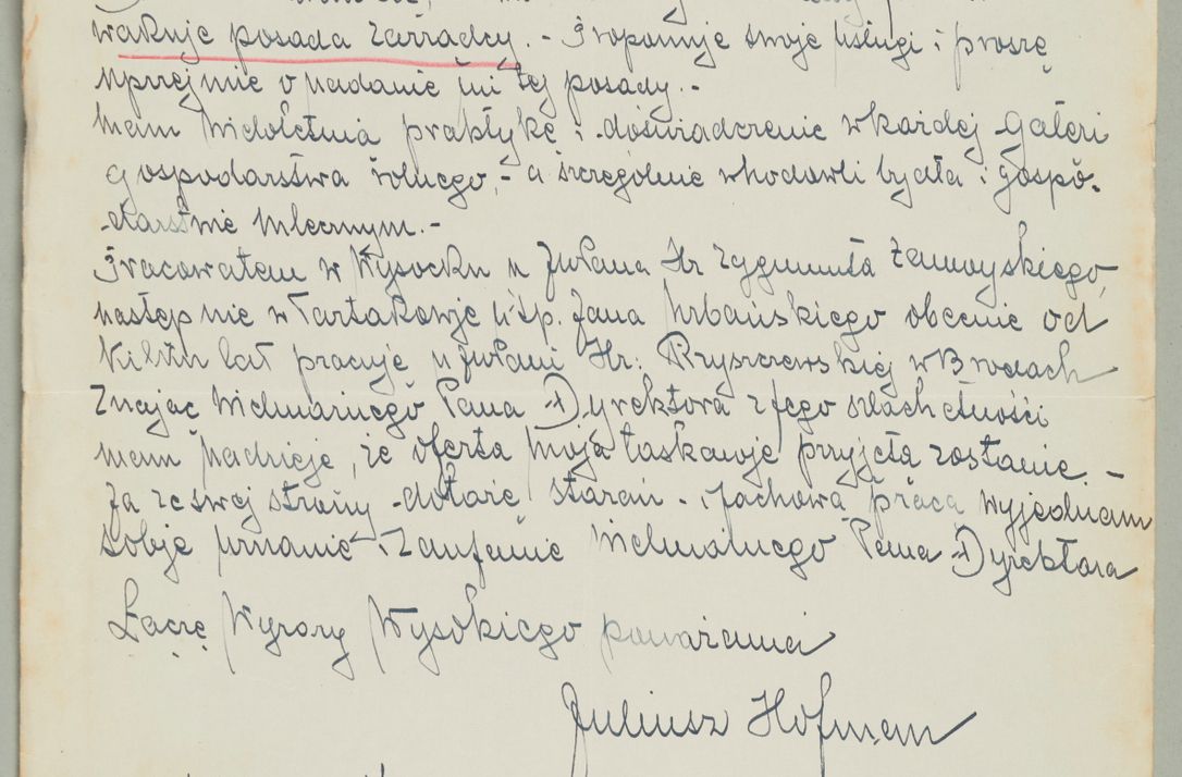 Zdjęcie nr 493 dla obiektu archiwalnego: Korespondencja do Głównego Zarządu Dóbr Arcybiskupich za lata 1921-1938