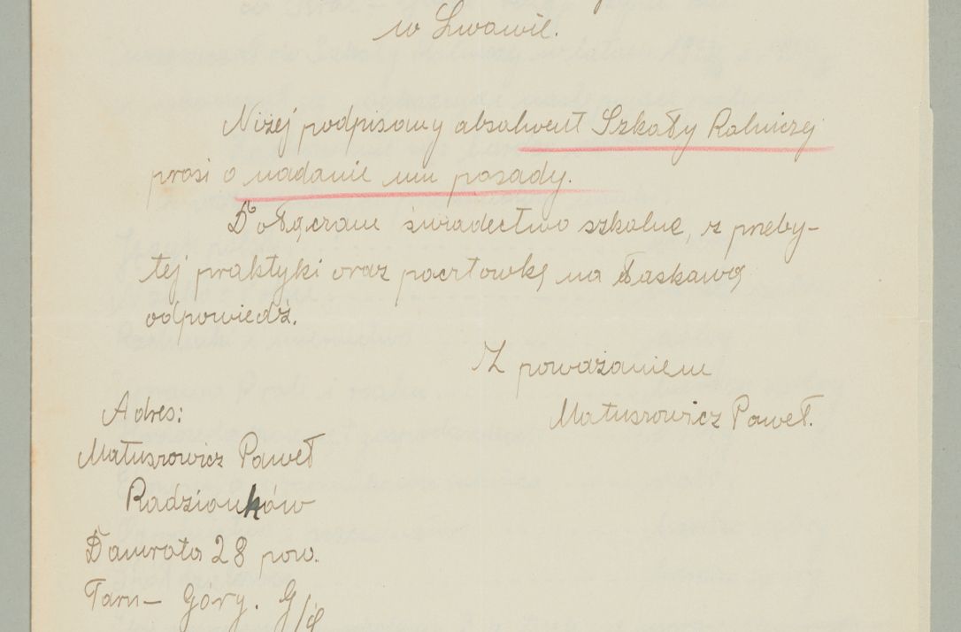 Zdjęcie nr 479 dla obiektu archiwalnego: Korespondencja do Głównego Zarządu Dóbr Arcybiskupich za lata 1921-1938