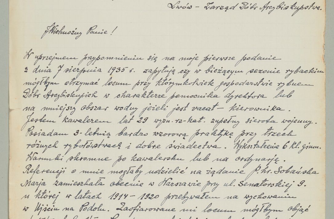 Zdjęcie nr 473 dla obiektu archiwalnego: Korespondencja do Głównego Zarządu Dóbr Arcybiskupich za lata 1921-1938