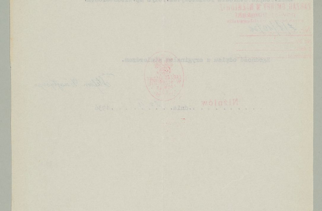 Zdjęcie nr 456 dla obiektu archiwalnego: Korespondencja do Głównego Zarządu Dóbr Arcybiskupich za lata 1921-1938