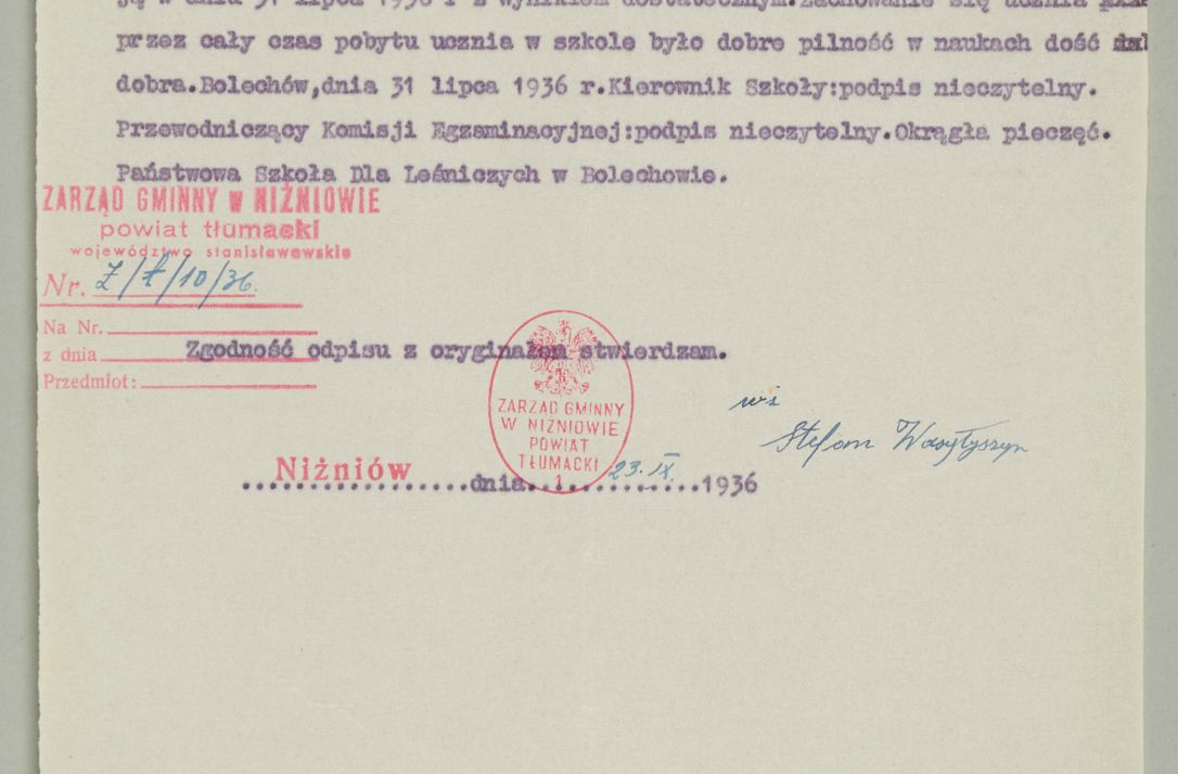 Zdjęcie nr 453 dla obiektu archiwalnego: Korespondencja do Głównego Zarządu Dóbr Arcybiskupich za lata 1921-1938