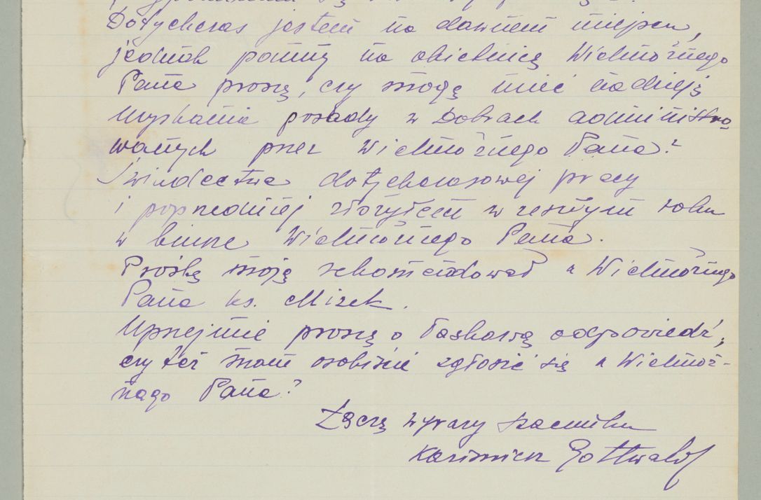 Zdjęcie nr 435 dla obiektu archiwalnego: Korespondencja do Głównego Zarządu Dóbr Arcybiskupich za lata 1921-1938