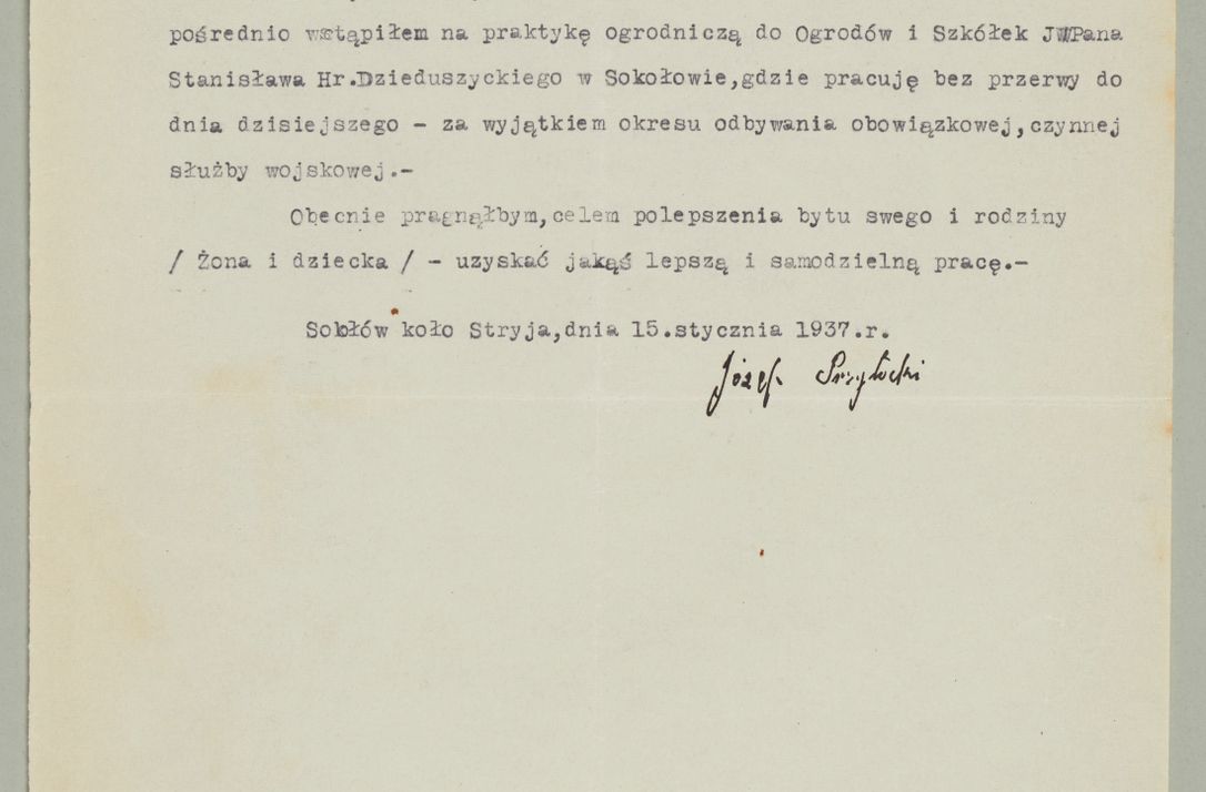 Zdjęcie nr 417 dla obiektu archiwalnego: Korespondencja do Głównego Zarządu Dóbr Arcybiskupich za lata 1921-1938