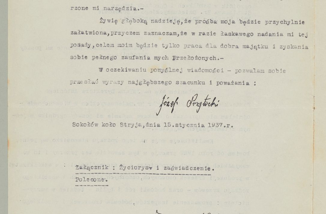 Zdjęcie nr 412 dla obiektu archiwalnego: Korespondencja do Głównego Zarządu Dóbr Arcybiskupich za lata 1921-1938