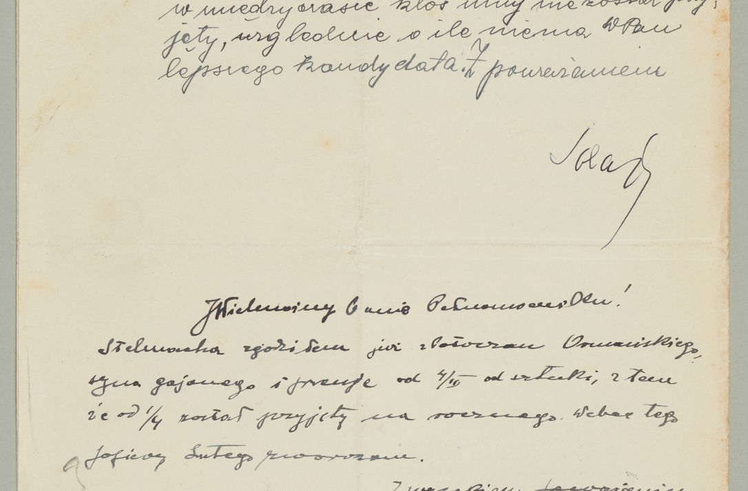 Zdjęcie nr 382 dla obiektu archiwalnego: Korespondencja do Głównego Zarządu Dóbr Arcybiskupich za lata 1921-1938