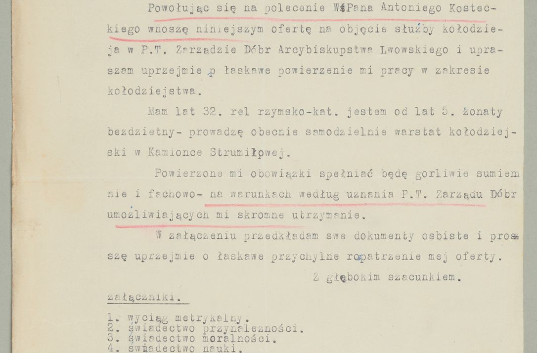 Zdjęcie nr 379 dla obiektu archiwalnego: Korespondencja do Głównego Zarządu Dóbr Arcybiskupich za lata 1921-1938