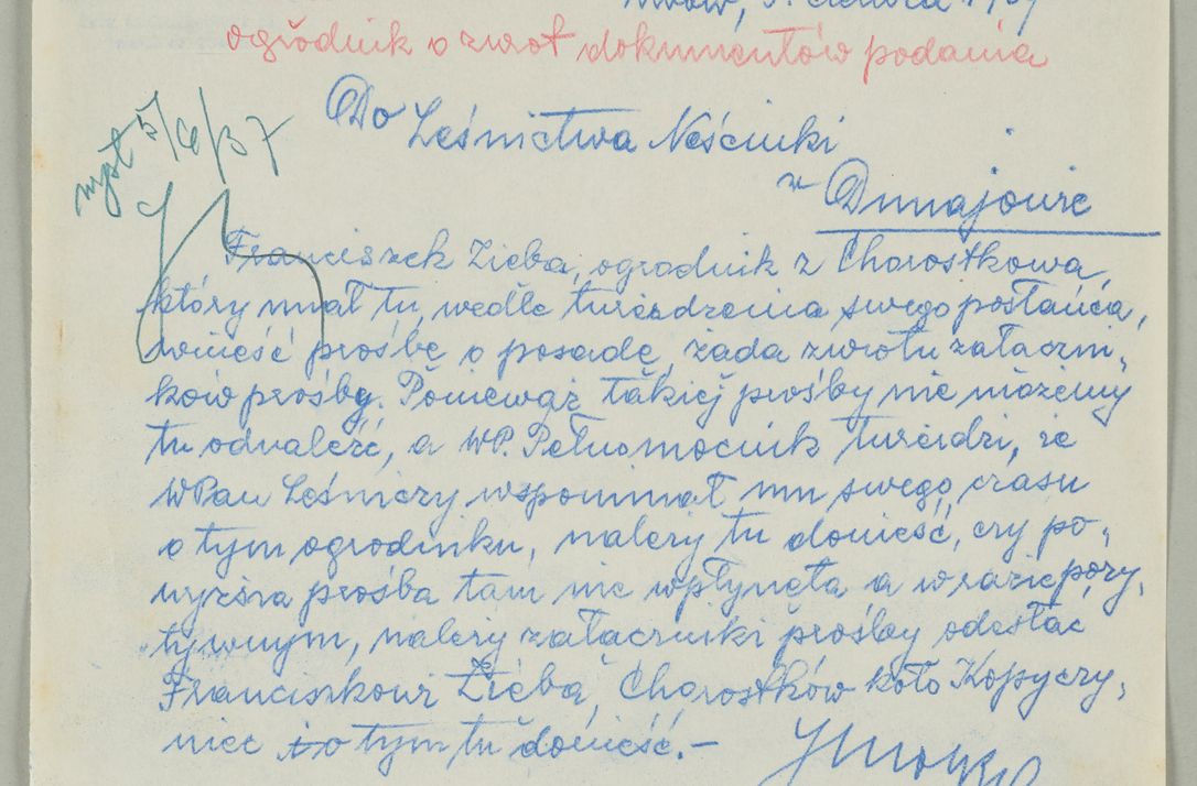 Zdjęcie nr 353 dla obiektu archiwalnego: Korespondencja do Głównego Zarządu Dóbr Arcybiskupich za lata 1921-1938