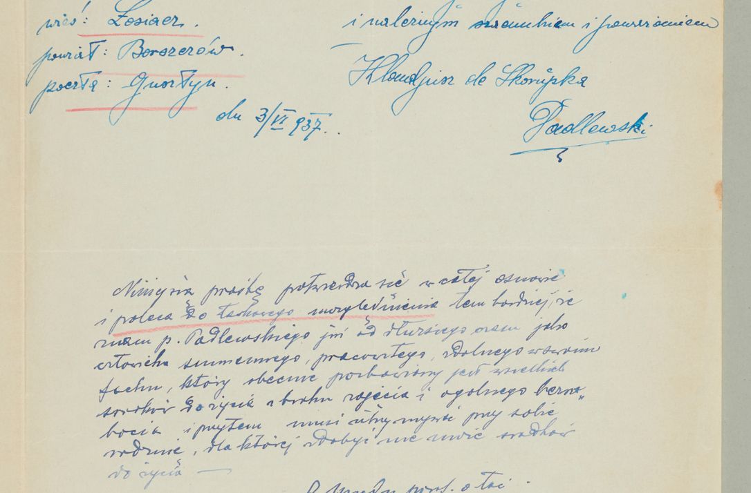 Zdjęcie nr 299 dla obiektu archiwalnego: Korespondencja do Głównego Zarządu Dóbr Arcybiskupich za lata 1921-1938