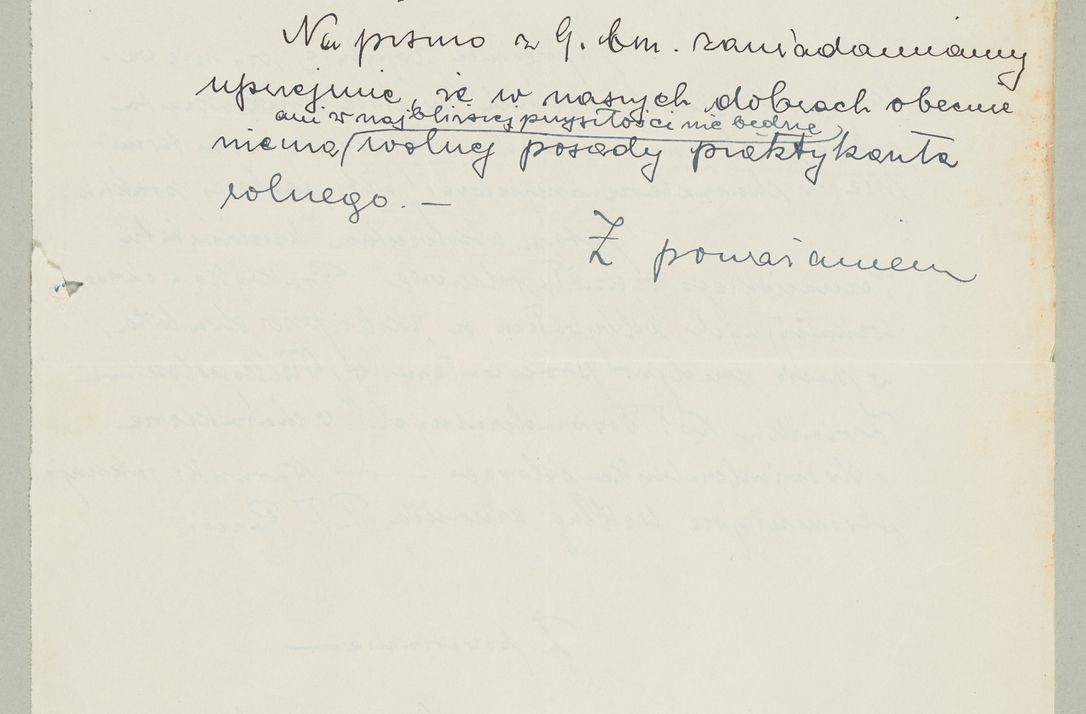 Zdjęcie nr 968 dla obiektu archiwalnego: Korespondencja do Głównego Zarządu Dóbr Arcybiskupich za lata 1921-1938