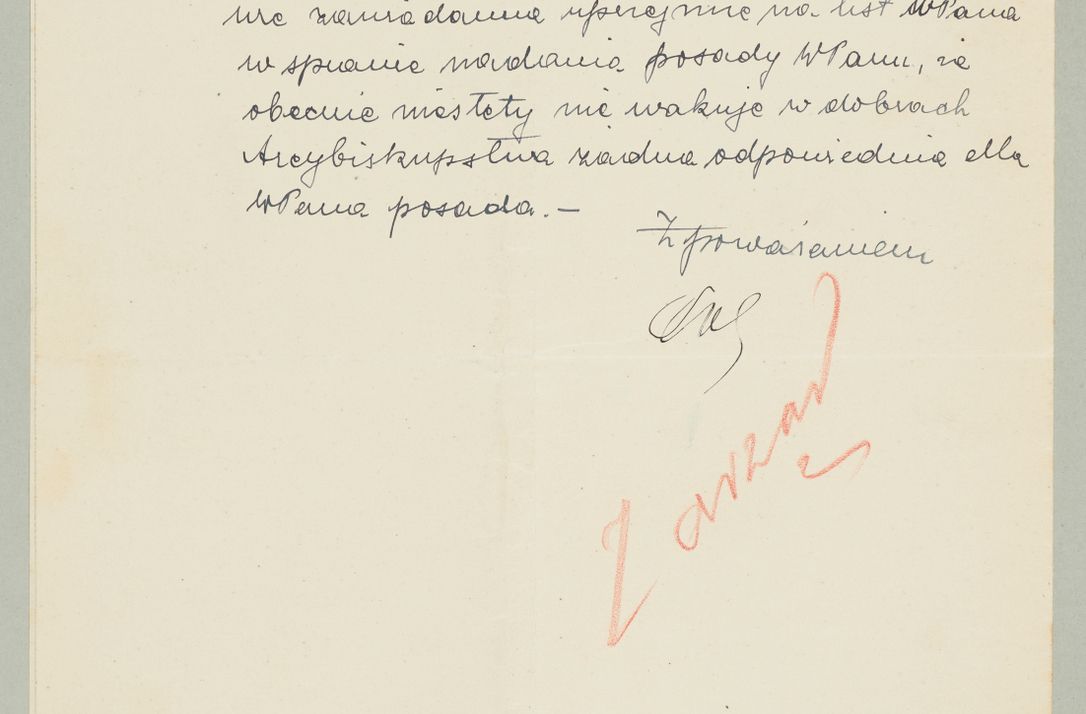 Zdjęcie nr 944 dla obiektu archiwalnego: Korespondencja do Głównego Zarządu Dóbr Arcybiskupich za lata 1921-1938