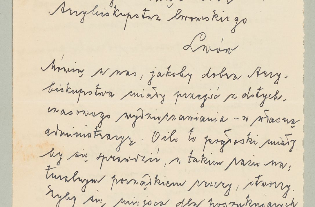 Zdjęcie nr 936 dla obiektu archiwalnego: Korespondencja do Głównego Zarządu Dóbr Arcybiskupich za lata 1921-1938