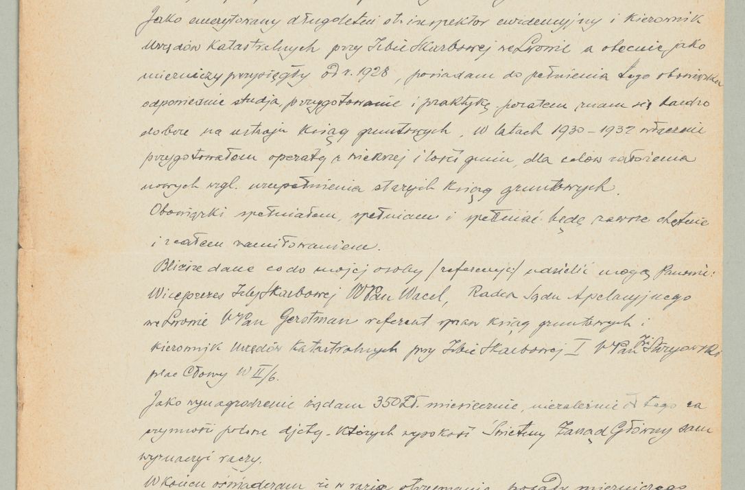 Zdjęcie nr 930 dla obiektu archiwalnego: Korespondencja do Głównego Zarządu Dóbr Arcybiskupich za lata 1921-1938