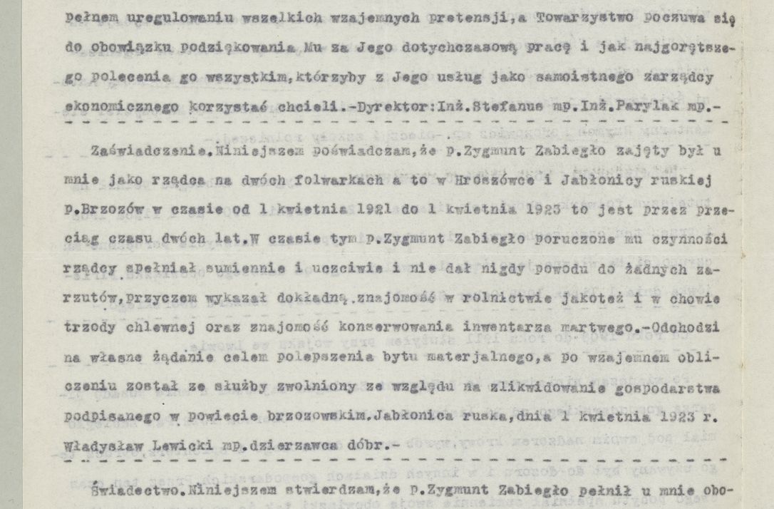 Zdjęcie nr 921 dla obiektu archiwalnego: Korespondencja do Głównego Zarządu Dóbr Arcybiskupich za lata 1921-1938