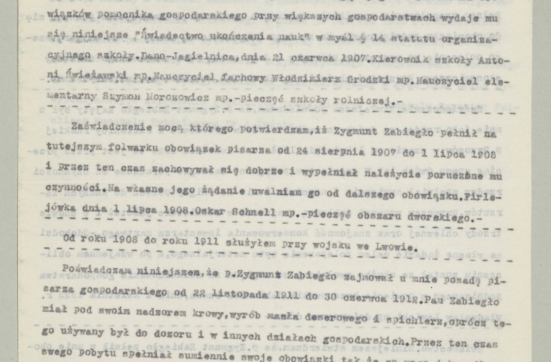 Zdjęcie nr 920 dla obiektu archiwalnego: Korespondencja do Głównego Zarządu Dóbr Arcybiskupich za lata 1921-1938