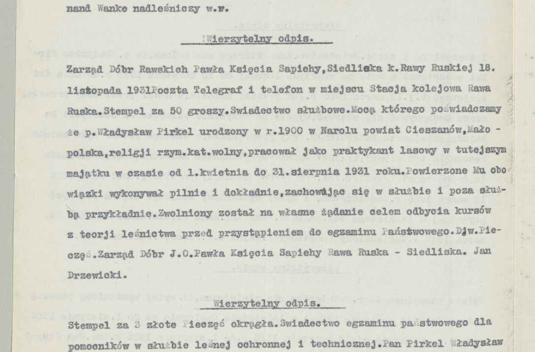 Zdjęcie nr 902 dla obiektu archiwalnego: Korespondencja do Głównego Zarządu Dóbr Arcybiskupich za lata 1921-1938