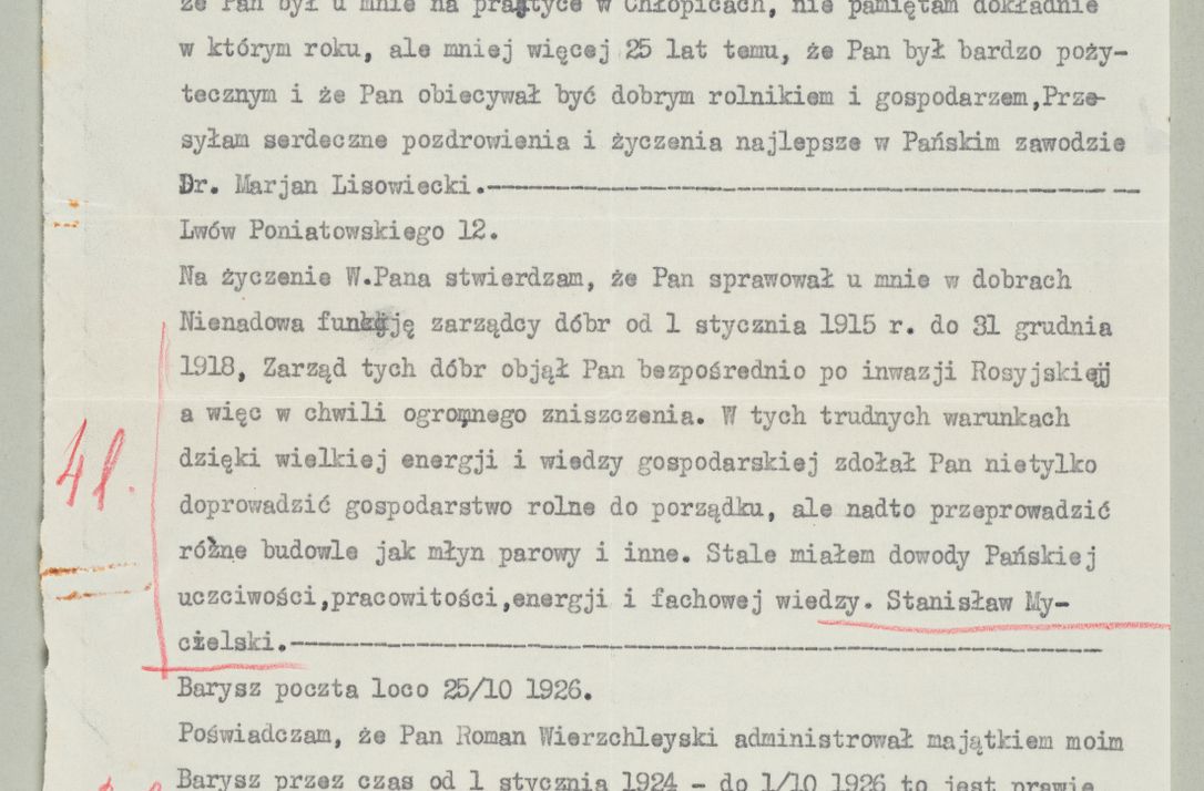 Zdjęcie nr 885 dla obiektu archiwalnego: Korespondencja do Głównego Zarządu Dóbr Arcybiskupich za lata 1921-1938