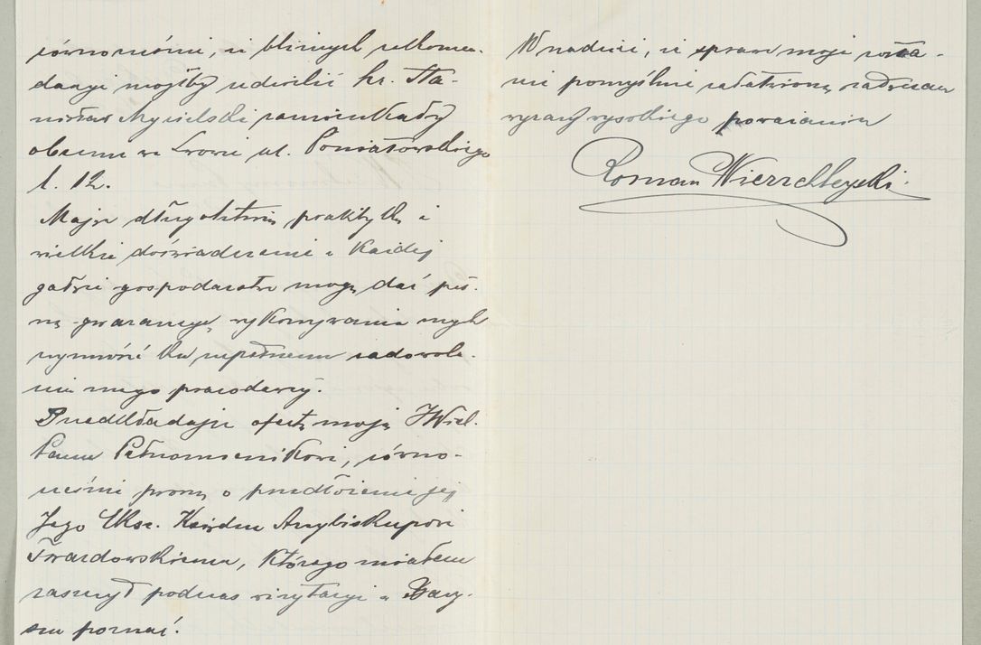 Zdjęcie nr 881 dla obiektu archiwalnego: Korespondencja do Głównego Zarządu Dóbr Arcybiskupich za lata 1921-1938
