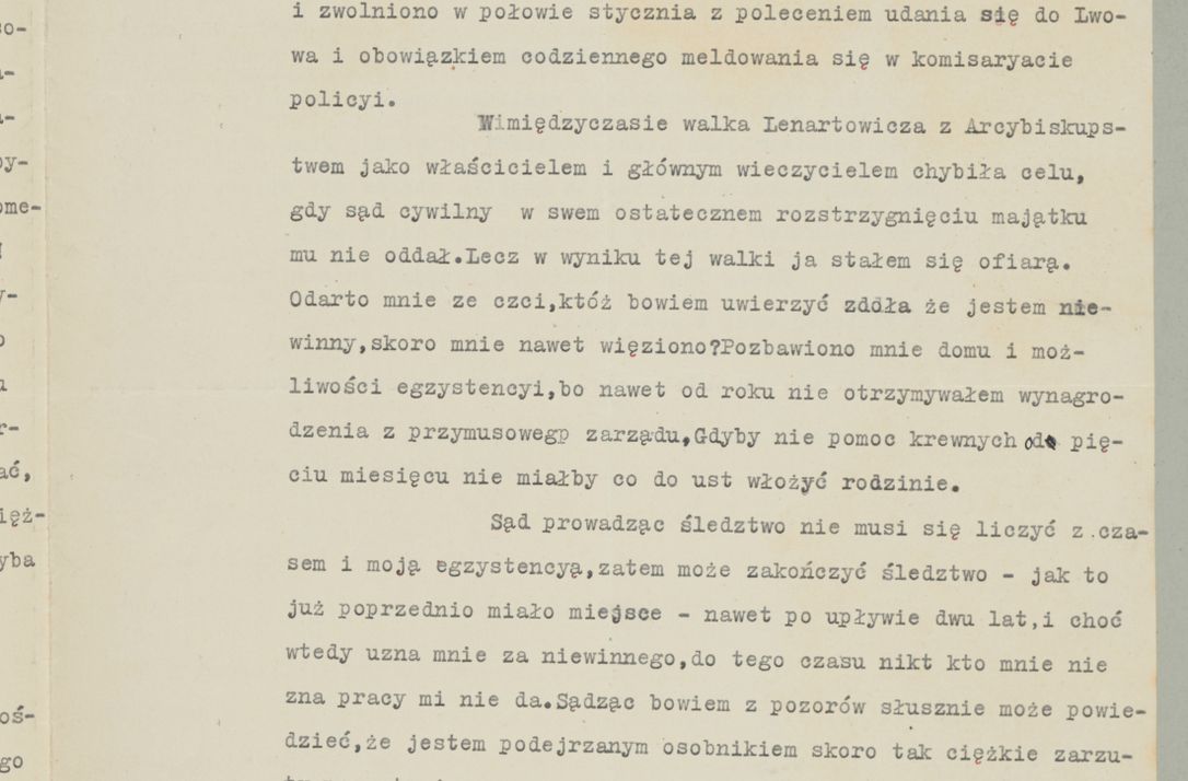 Zdjęcie nr 874 dla obiektu archiwalnego: Korespondencja do Głównego Zarządu Dóbr Arcybiskupich za lata 1921-1938