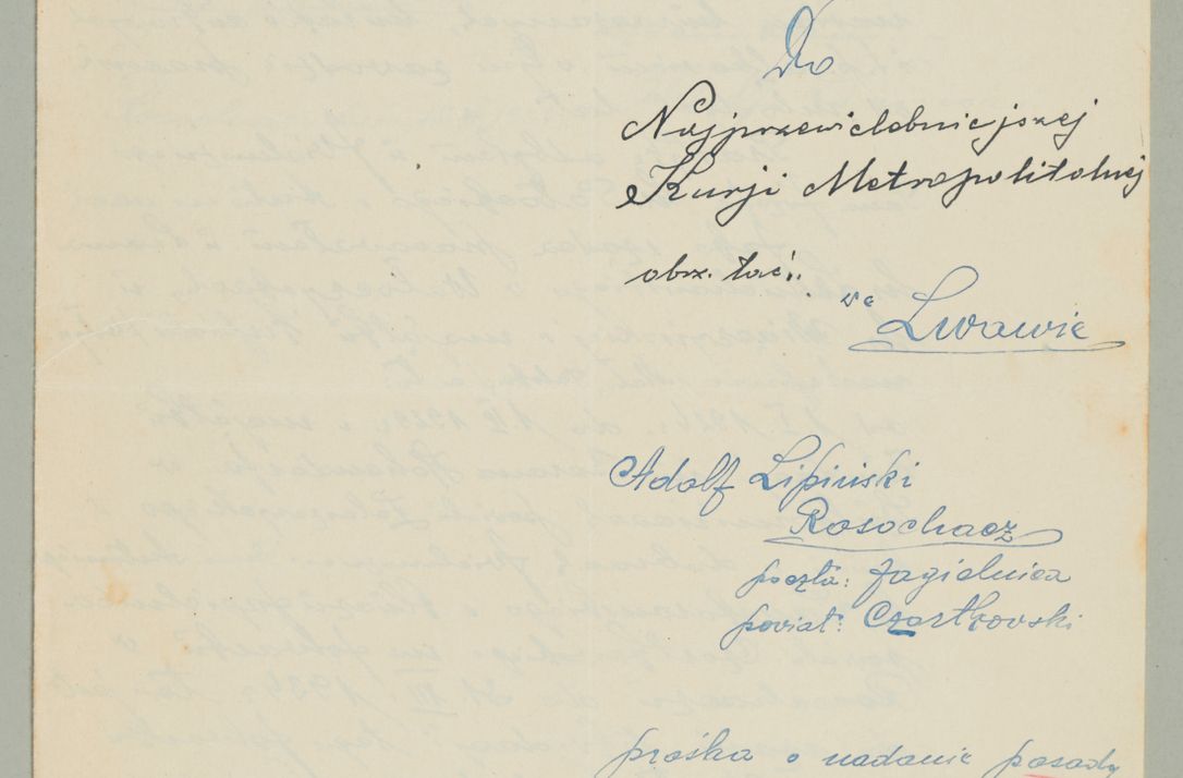 Zdjęcie nr 868 dla obiektu archiwalnego: Korespondencja do Głównego Zarządu Dóbr Arcybiskupich za lata 1921-1938
