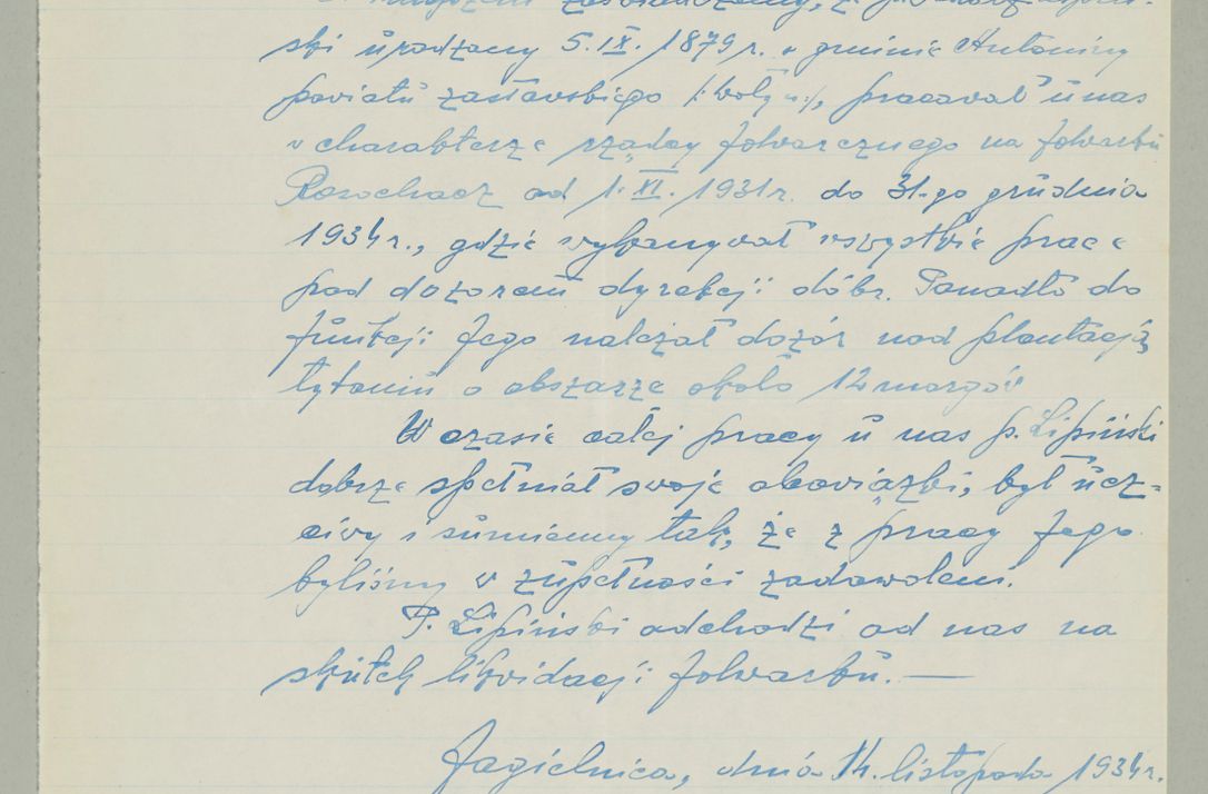Zdjęcie nr 866 dla obiektu archiwalnego: Korespondencja do Głównego Zarządu Dóbr Arcybiskupich za lata 1921-1938