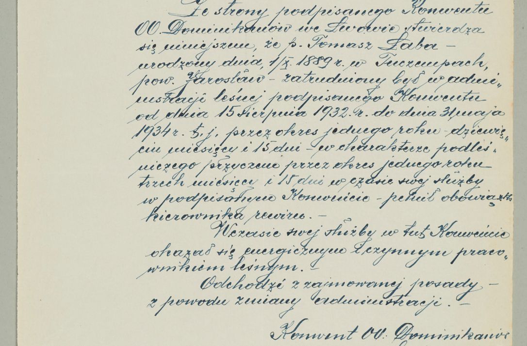 Zdjęcie nr 850 dla obiektu archiwalnego: Korespondencja do Głównego Zarządu Dóbr Arcybiskupich za lata 1921-1938