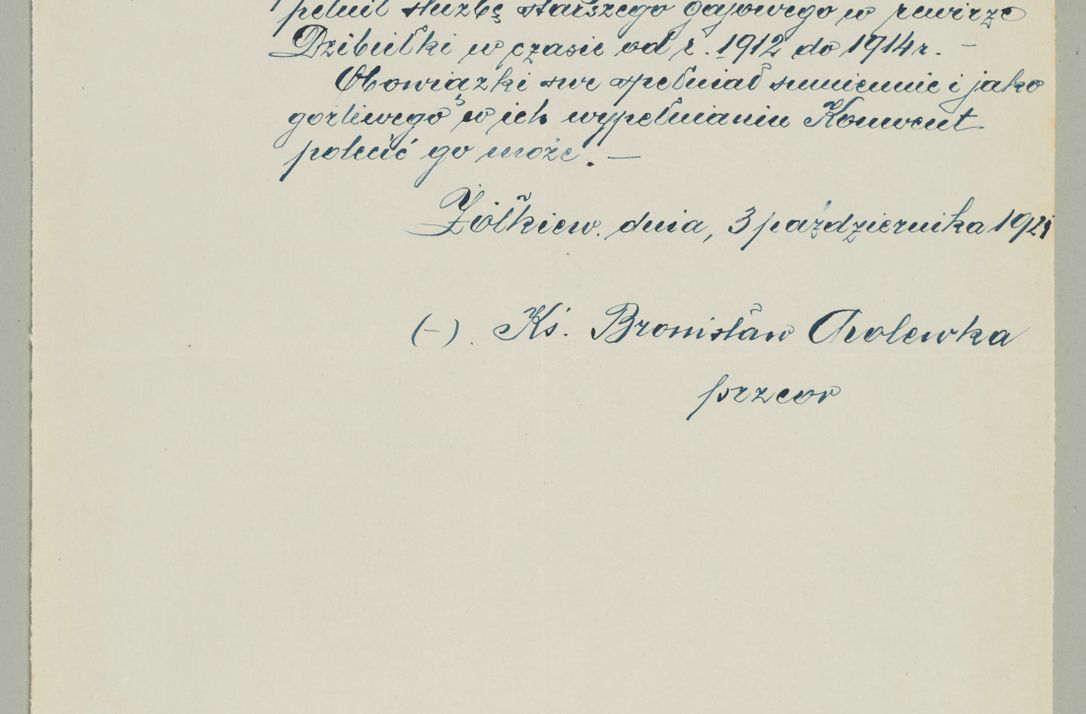 Zdjęcie nr 848 dla obiektu archiwalnego: Korespondencja do Głównego Zarządu Dóbr Arcybiskupich za lata 1921-1938