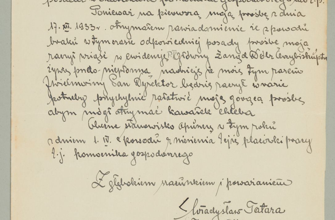 Zdjęcie nr 832 dla obiektu archiwalnego: Korespondencja do Głównego Zarządu Dóbr Arcybiskupich za lata 1921-1938