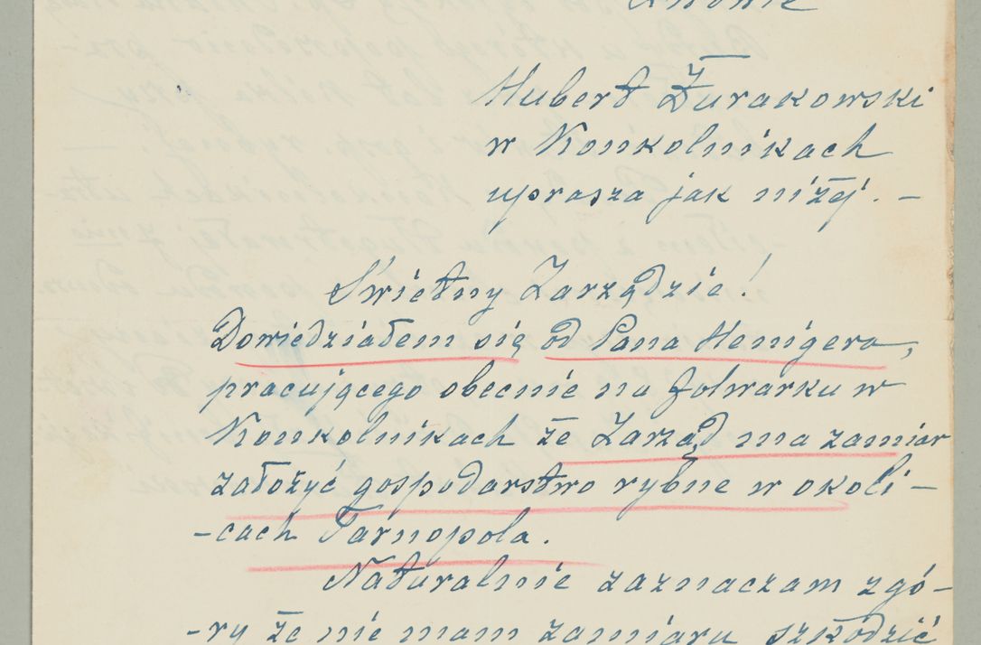 Zdjęcie nr 824 dla obiektu archiwalnego: Korespondencja do Głównego Zarządu Dóbr Arcybiskupich za lata 1921-1938