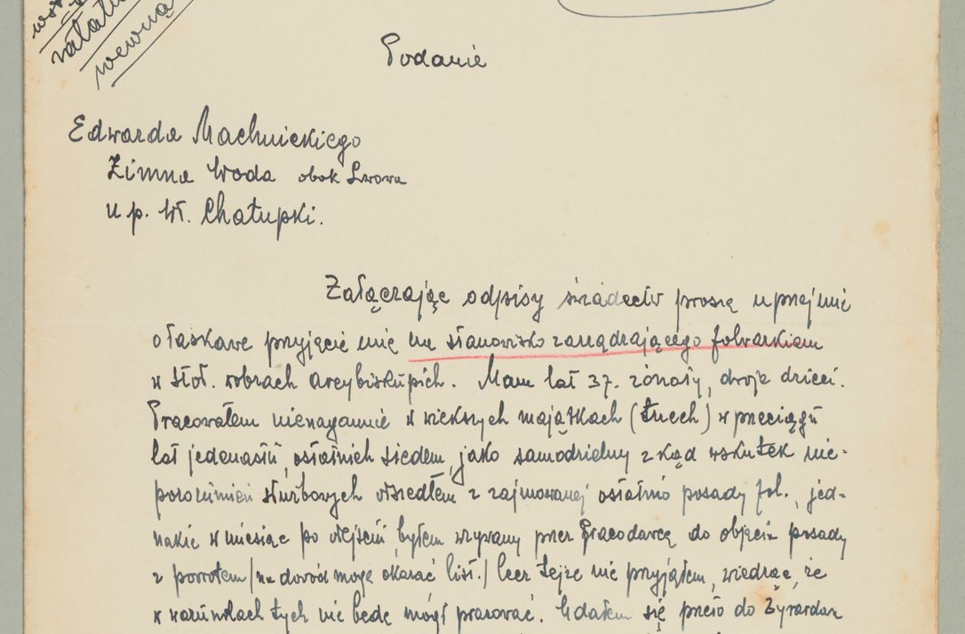 Zdjęcie nr 816 dla obiektu archiwalnego: Korespondencja do Głównego Zarządu Dóbr Arcybiskupich za lata 1921-1938
