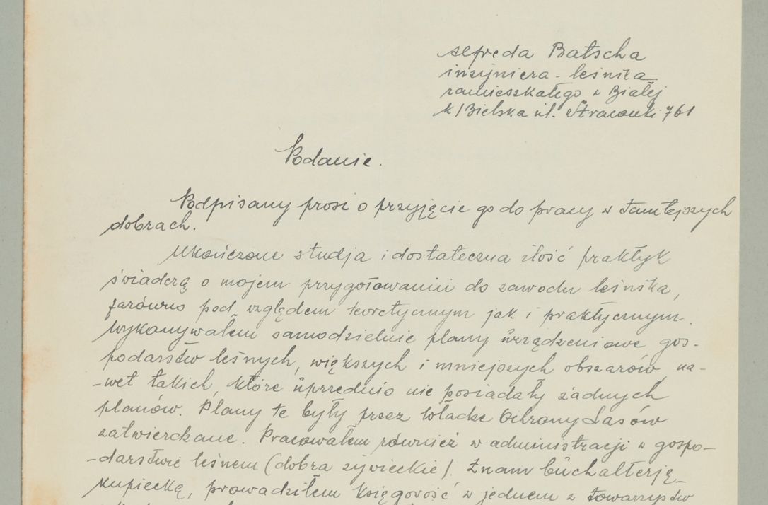 Zdjęcie nr 794 dla obiektu archiwalnego: Korespondencja do Głównego Zarządu Dóbr Arcybiskupich za lata 1921-1938