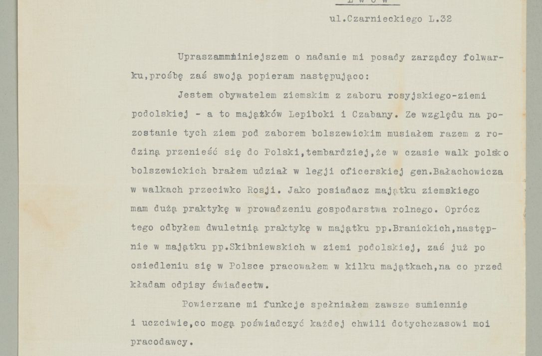 Zdjęcie nr 764 dla obiektu archiwalnego: Korespondencja do Głównego Zarządu Dóbr Arcybiskupich za lata 1921-1938