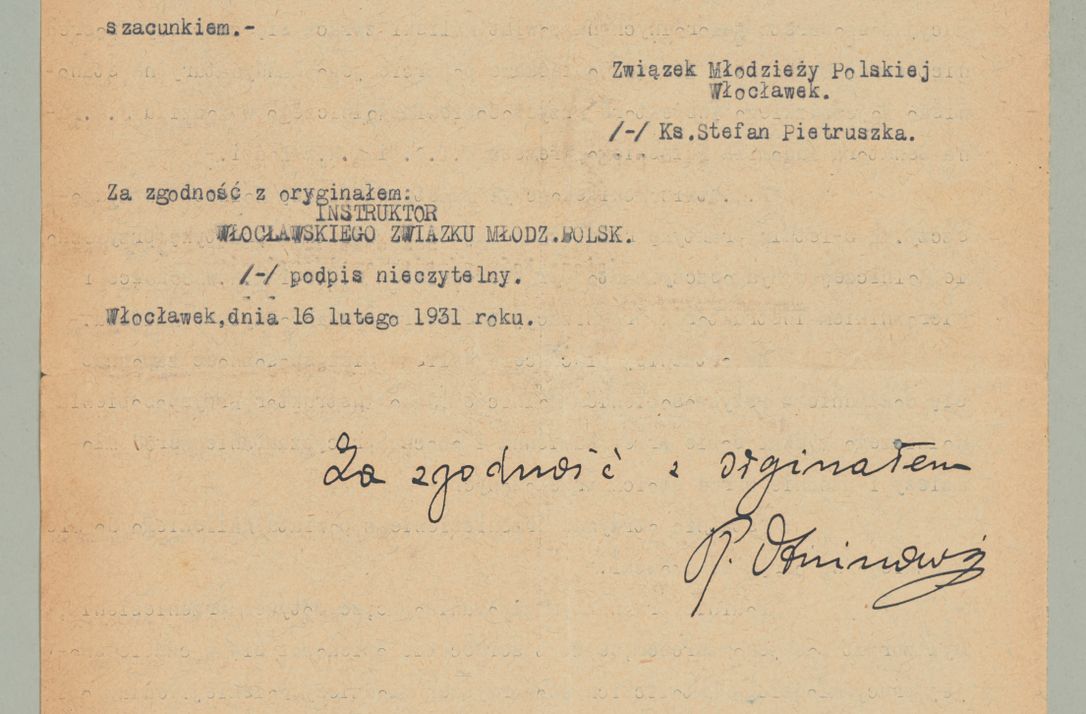 Zdjęcie nr 728 dla obiektu archiwalnego: Korespondencja do Głównego Zarządu Dóbr Arcybiskupich za lata 1921-1938