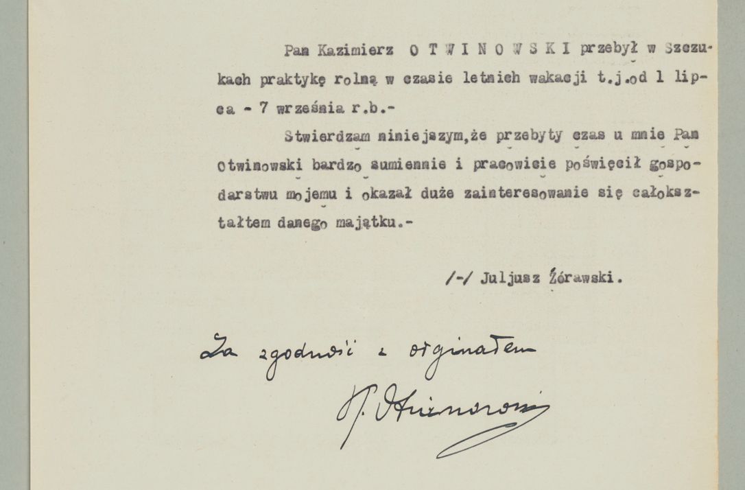 Zdjęcie nr 723 dla obiektu archiwalnego: Korespondencja do Głównego Zarządu Dóbr Arcybiskupich za lata 1921-1938