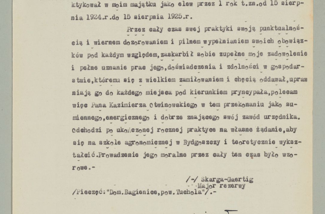 Zdjęcie nr 721 dla obiektu archiwalnego: Korespondencja do Głównego Zarządu Dóbr Arcybiskupich za lata 1921-1938