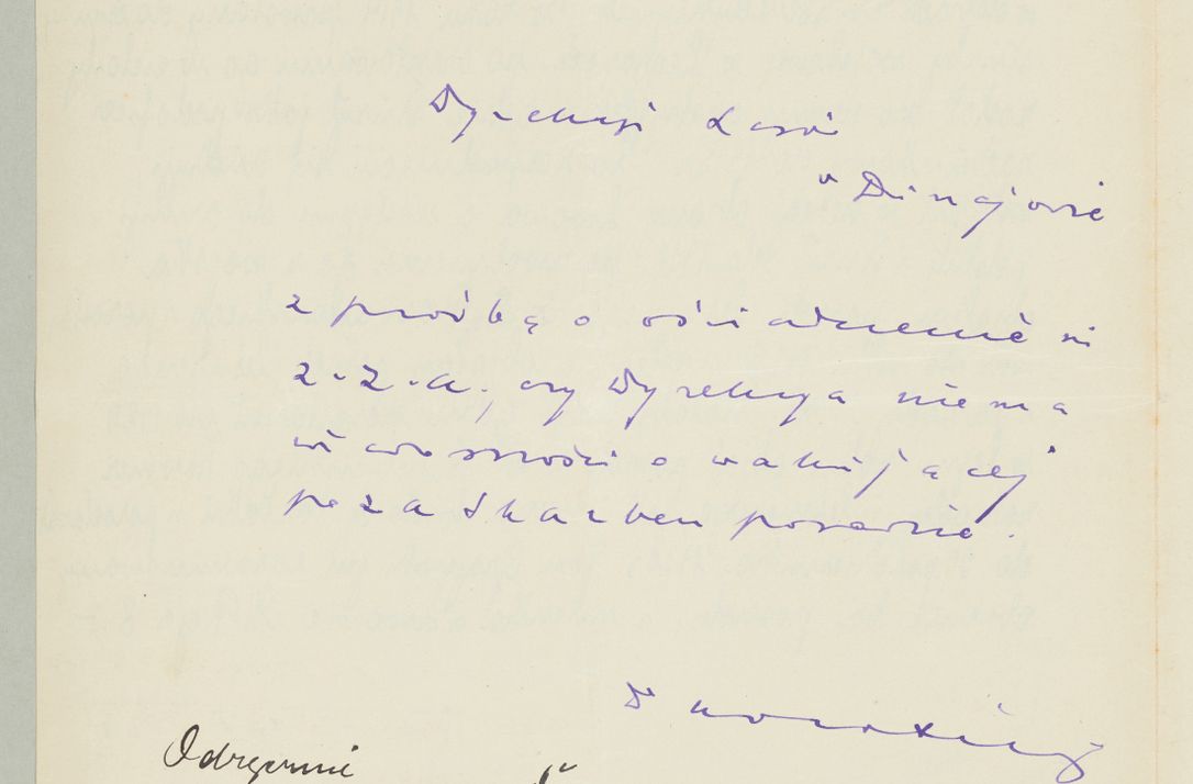 Zdjęcie nr 1407 dla obiektu archiwalnego: Korespondencja do Głównego Zarządu Dóbr Arcybiskupich za lata 1921-1938